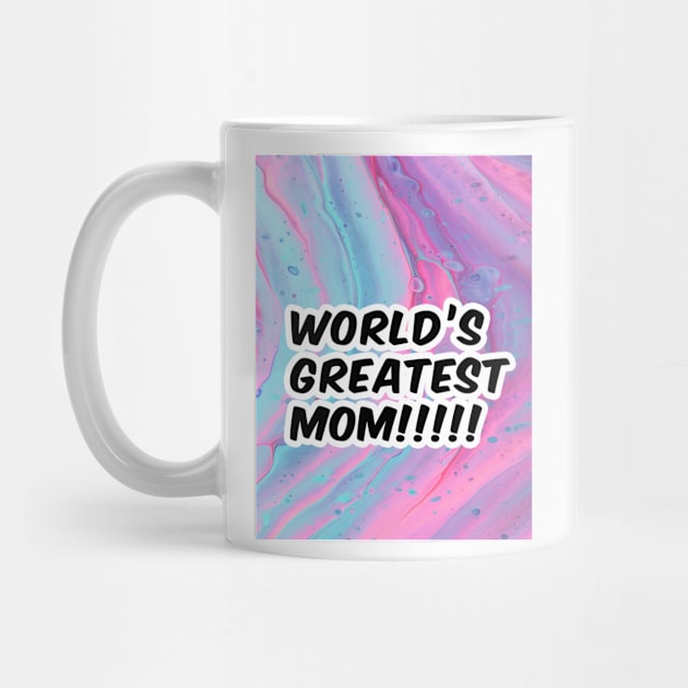 "World's Greatest Mom" Text design - Unisex Heavy Blend™ Hooded Sweatshirt by Graphics King